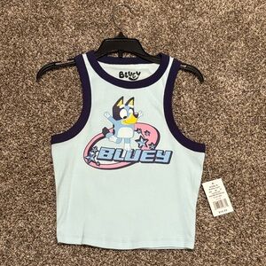 Bluey Tank Top with Cartoon Print
